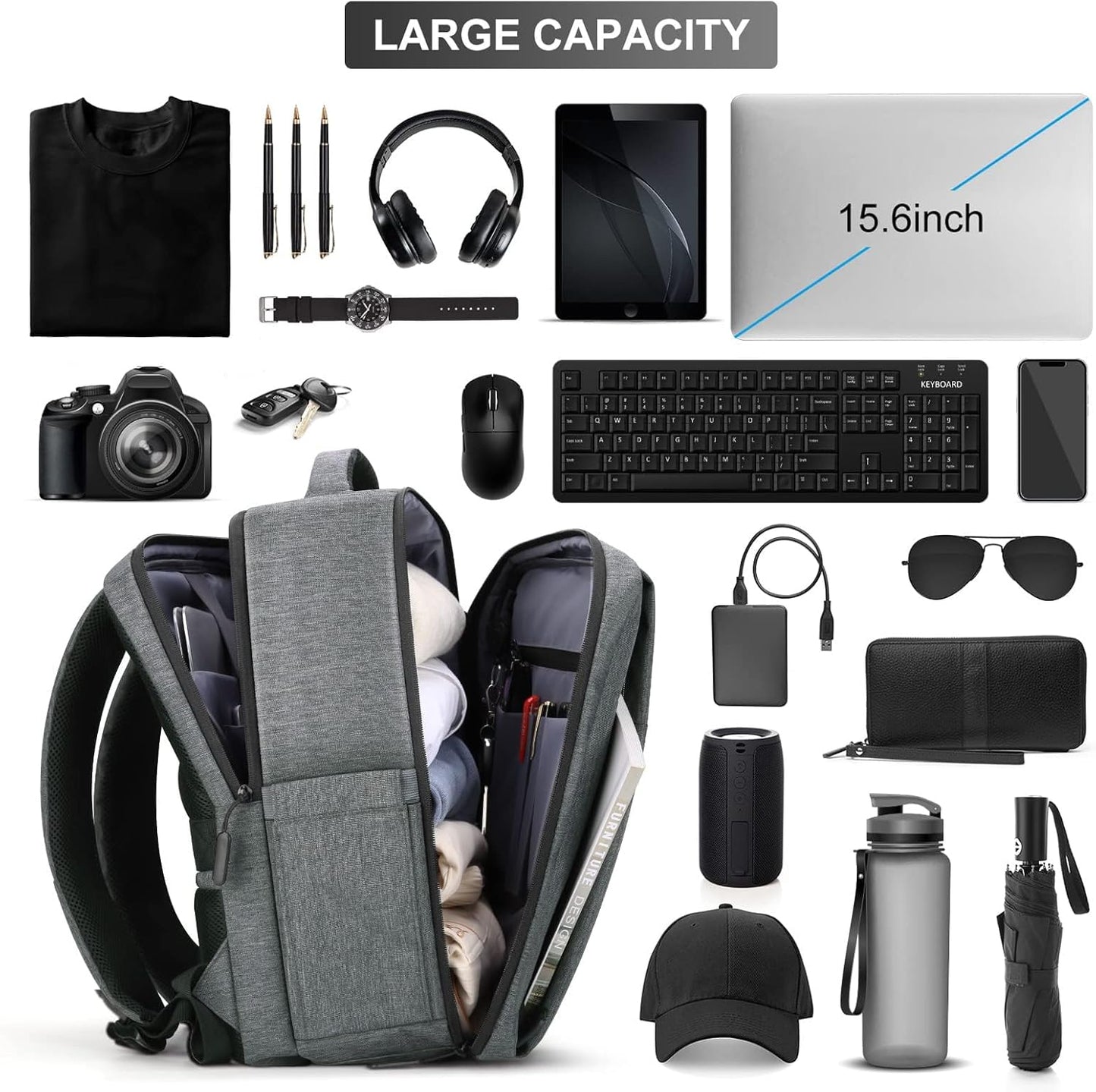 EBXN Mochila para portátil de viaje