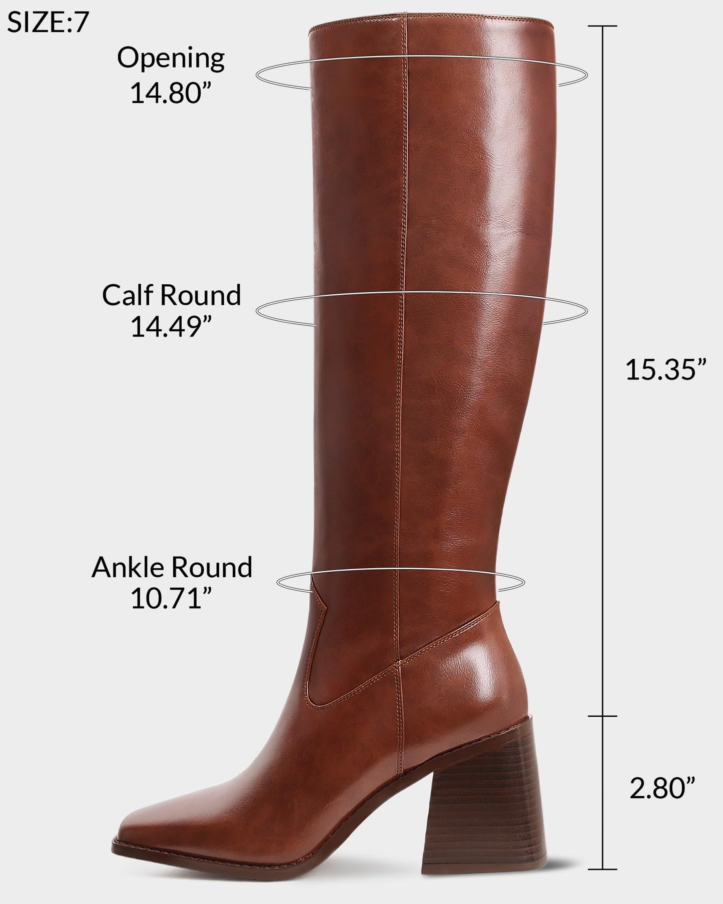 EBXN Knee High Boots for Women