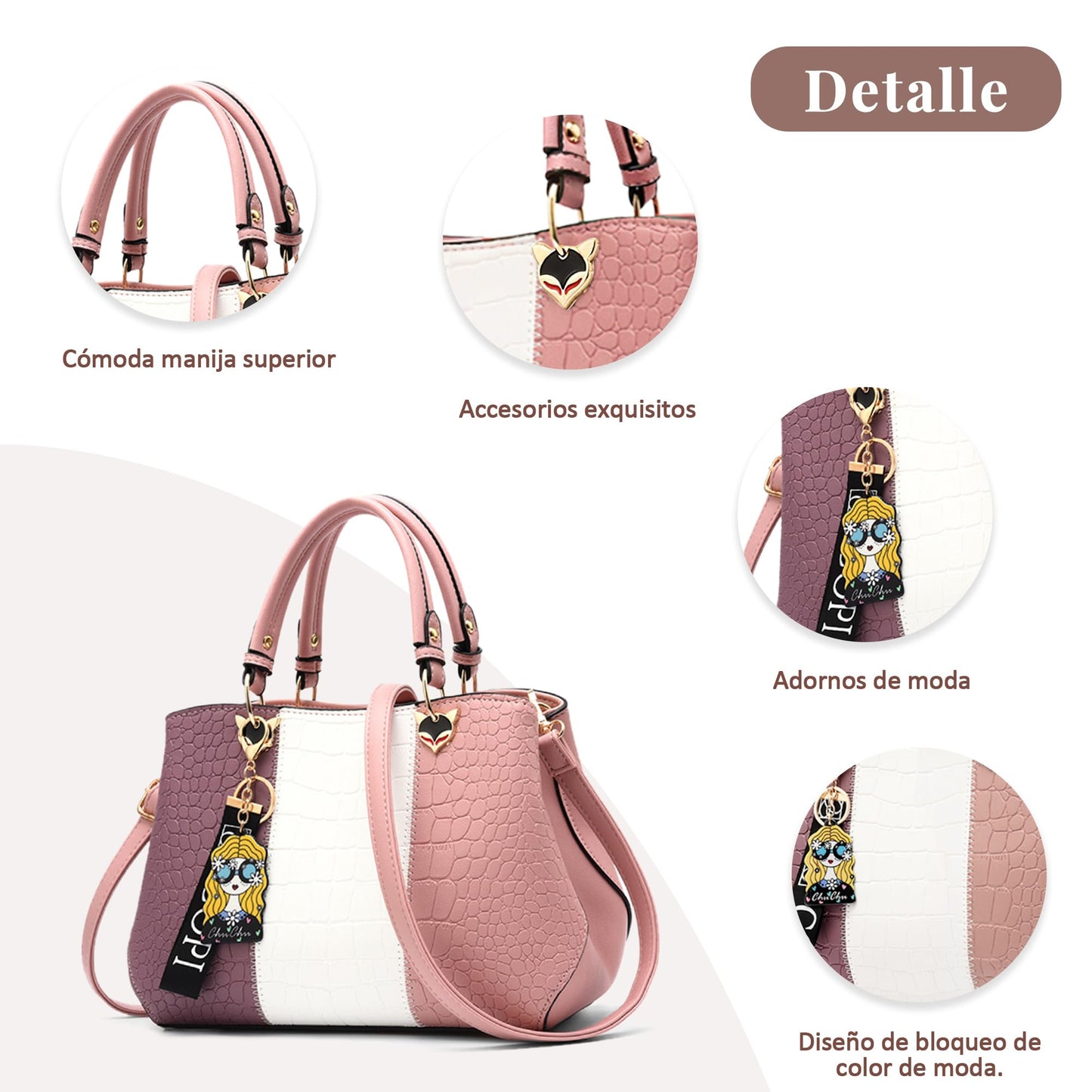 EBXN Moda Bolsos de Mano Mujer