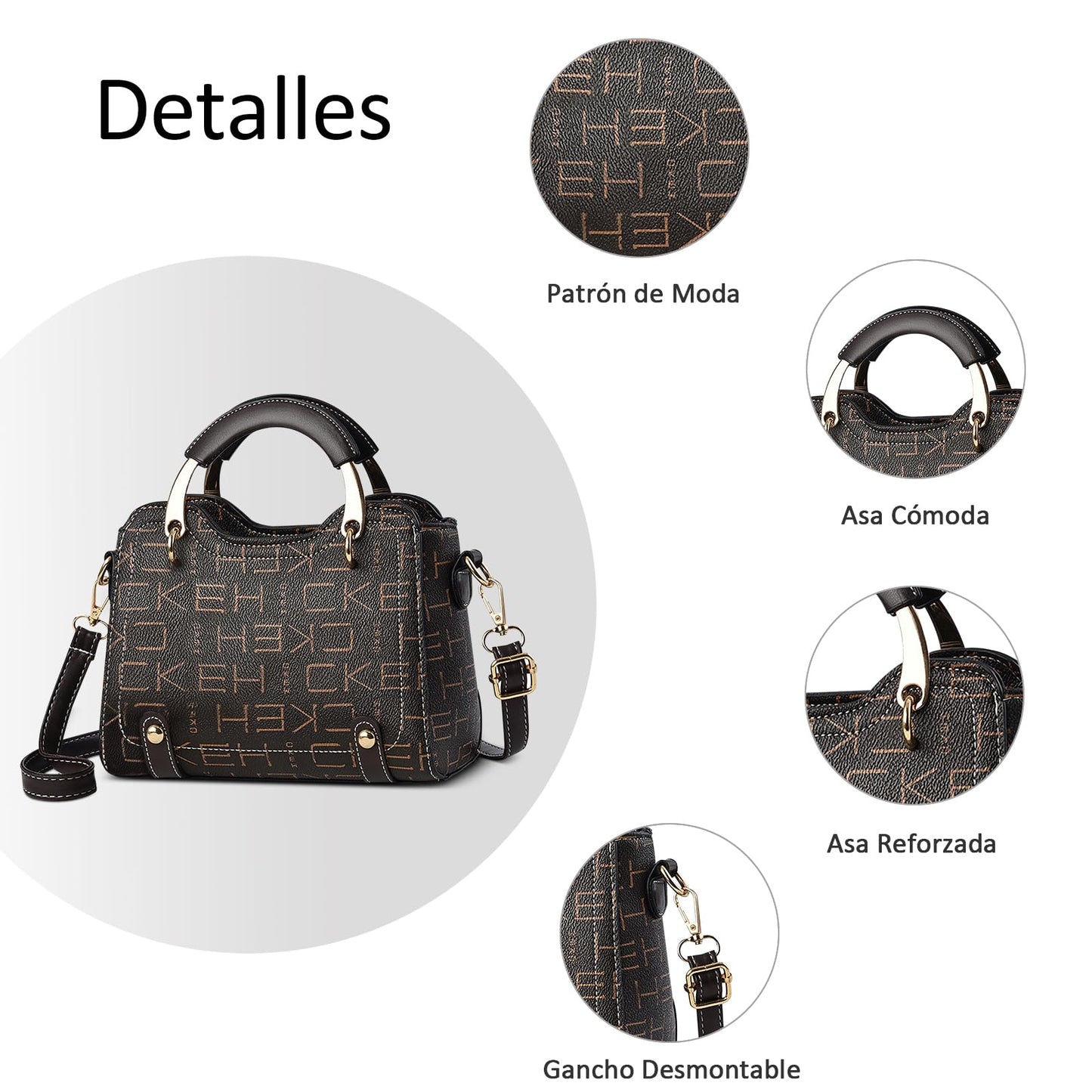 EBXN Moda Bolso de Mano