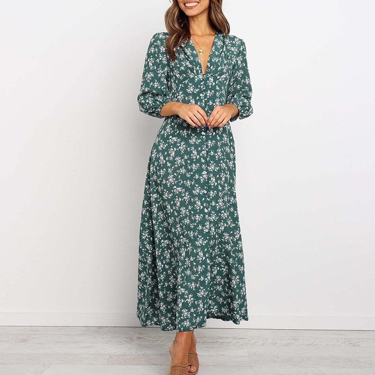 EBXN Vestidos Mujer Floral