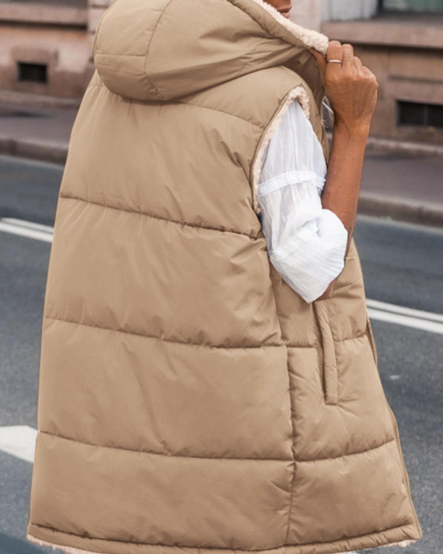 EBXN Long Puffer Vest Women