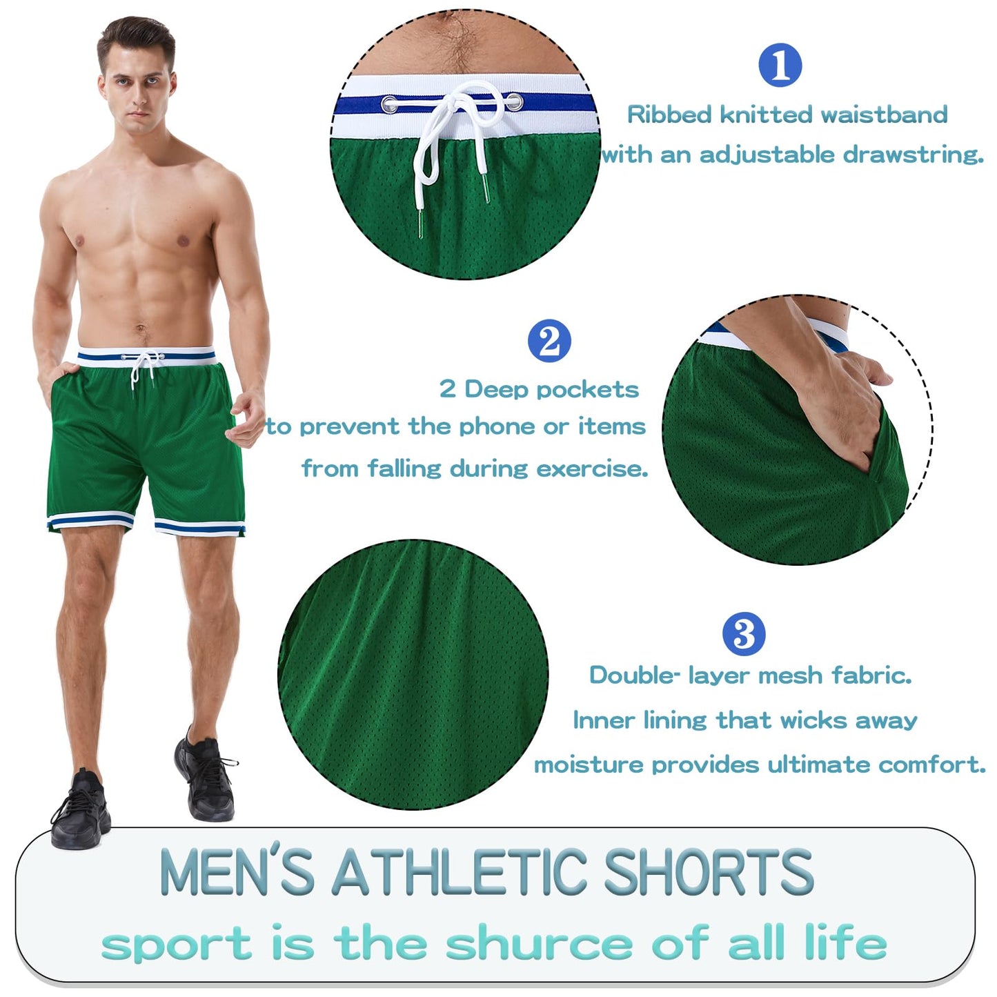 Basketball Athletic Shorts Men