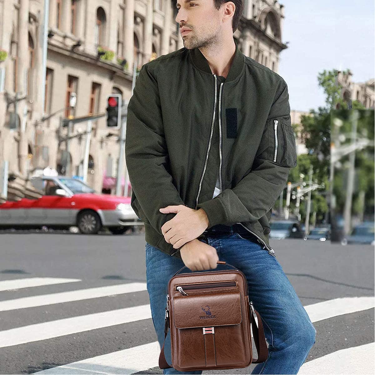 EBXN - Bolsos Bandolera para Hombre