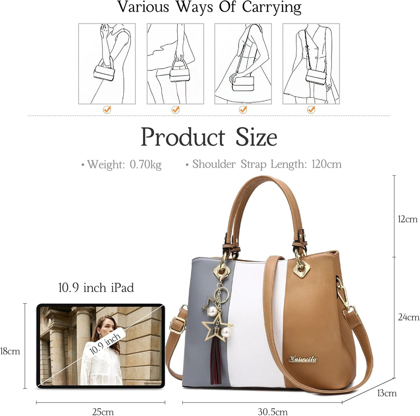 EBXN Elegante Bolsos De Mano