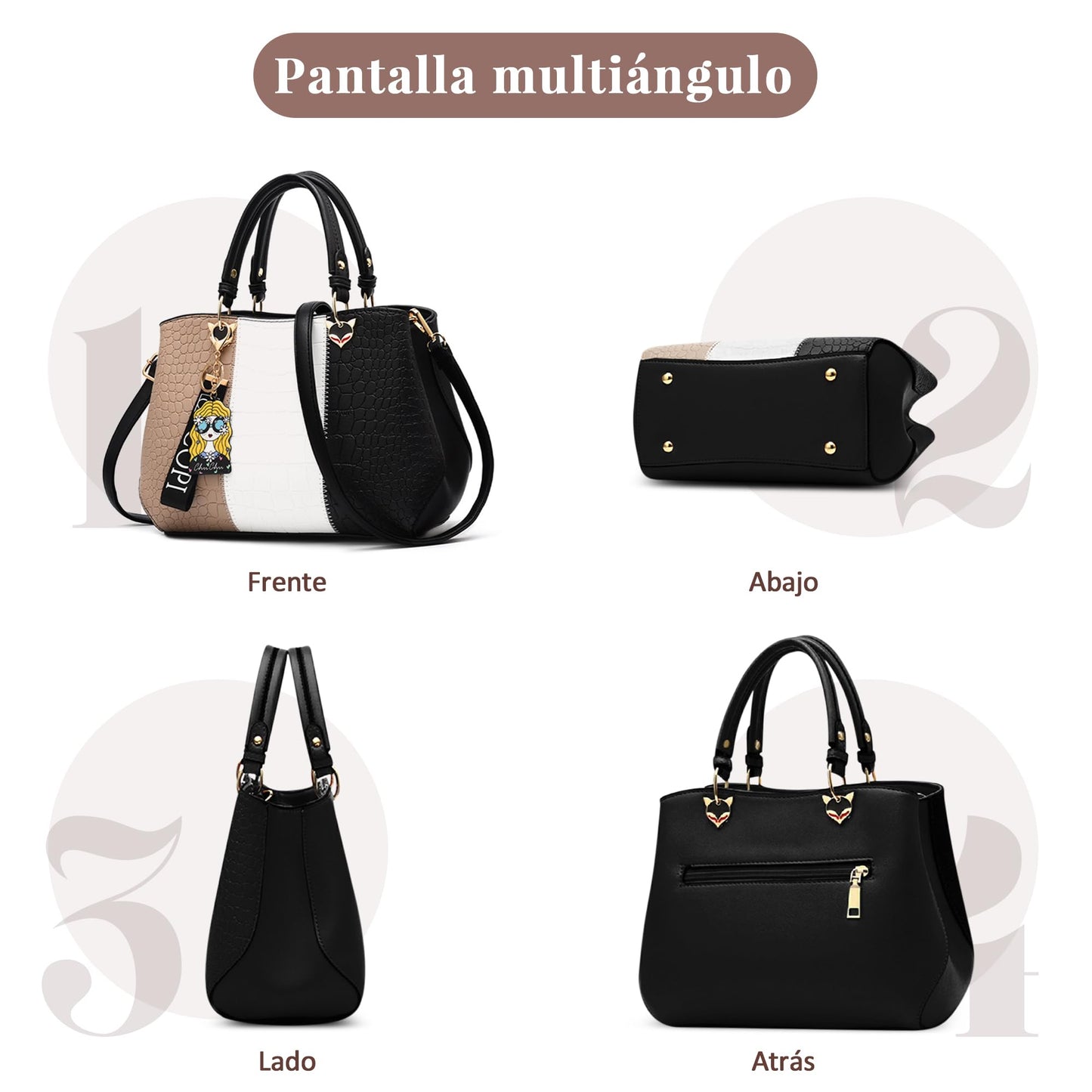 EBXN Moda Bolsos de Mano Mujer