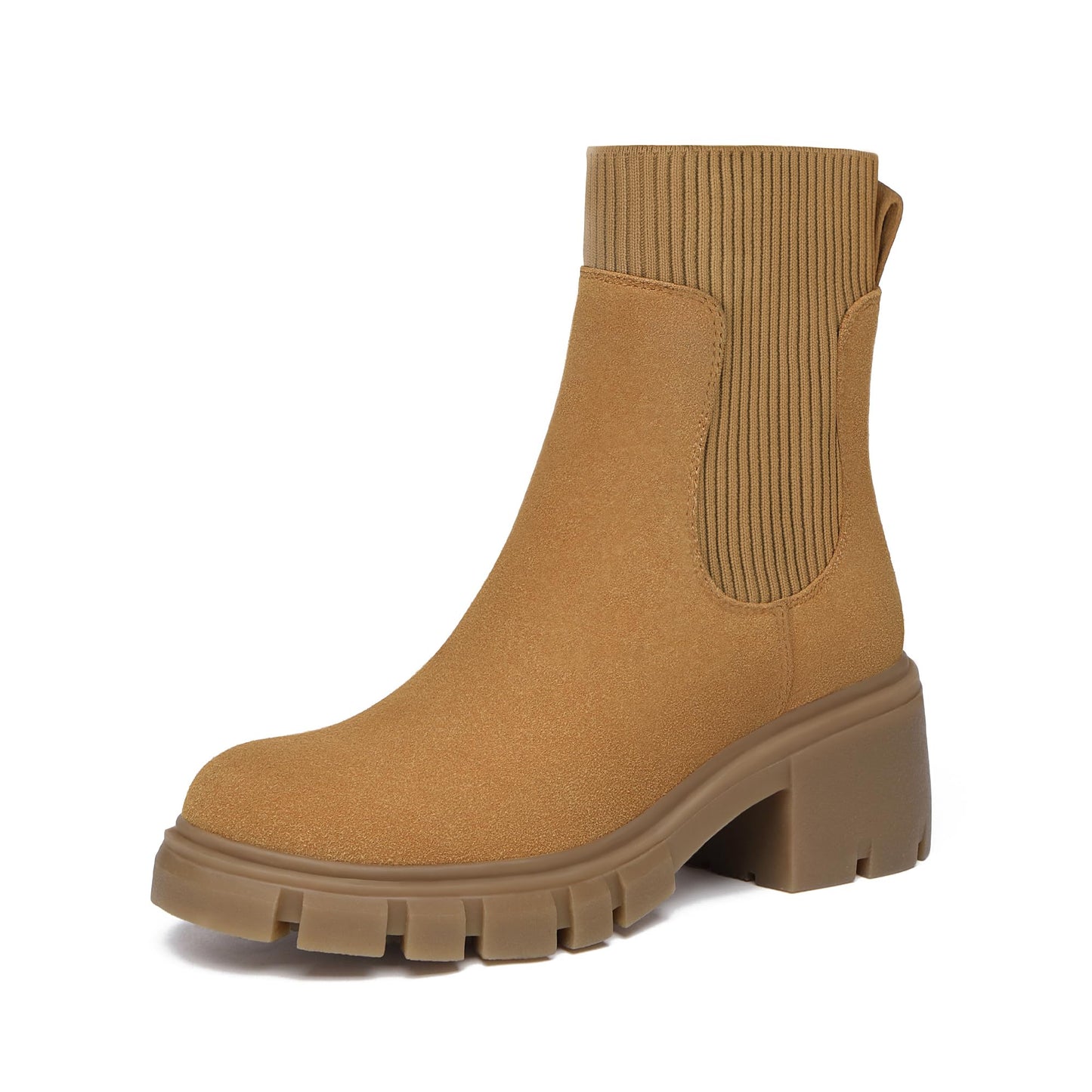 EBXN Women's Chelsea Boots Fashion Slip