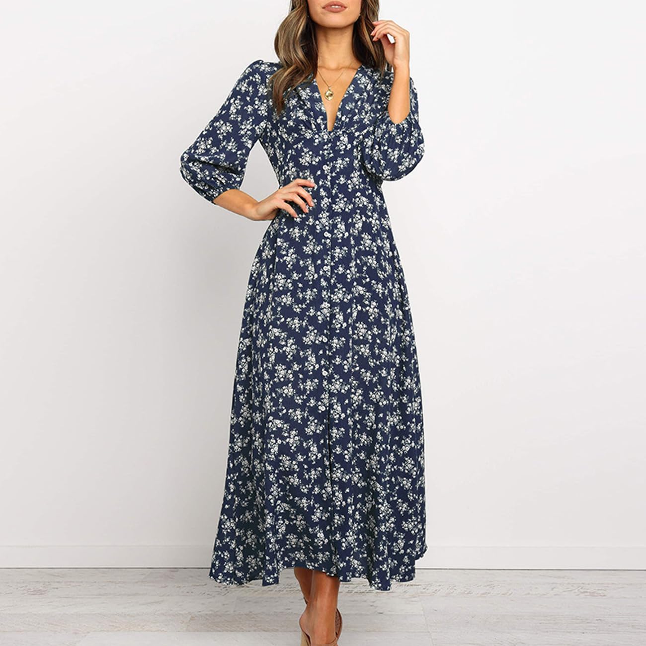 EBXN Vestidos Mujer Floral