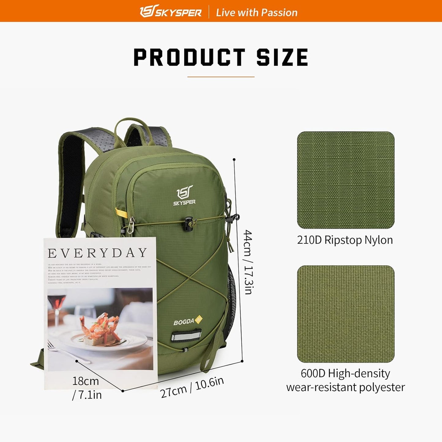 EBXN Mochila pequeña de senderismo
