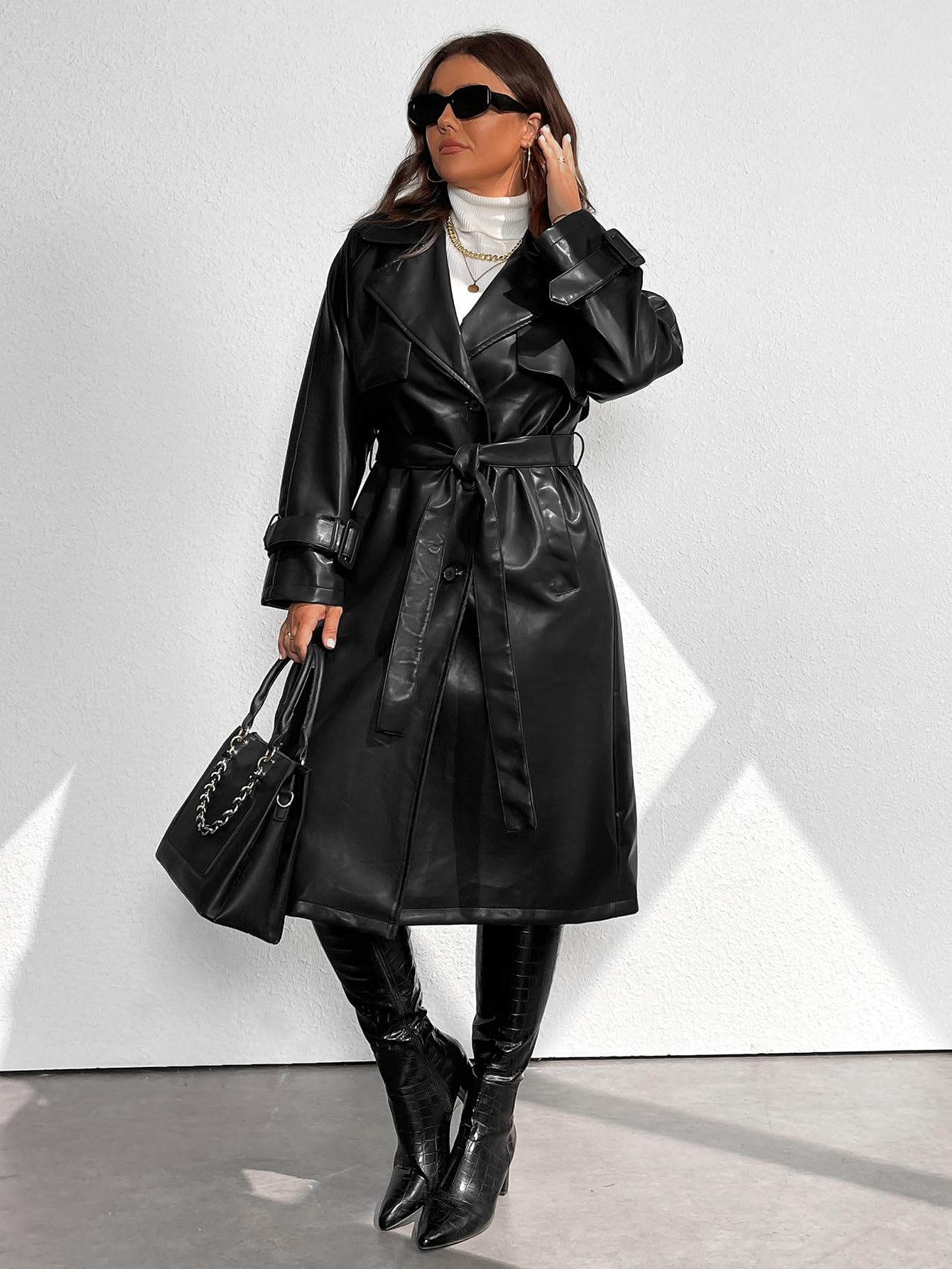 EBXN Trench Coat Mujer