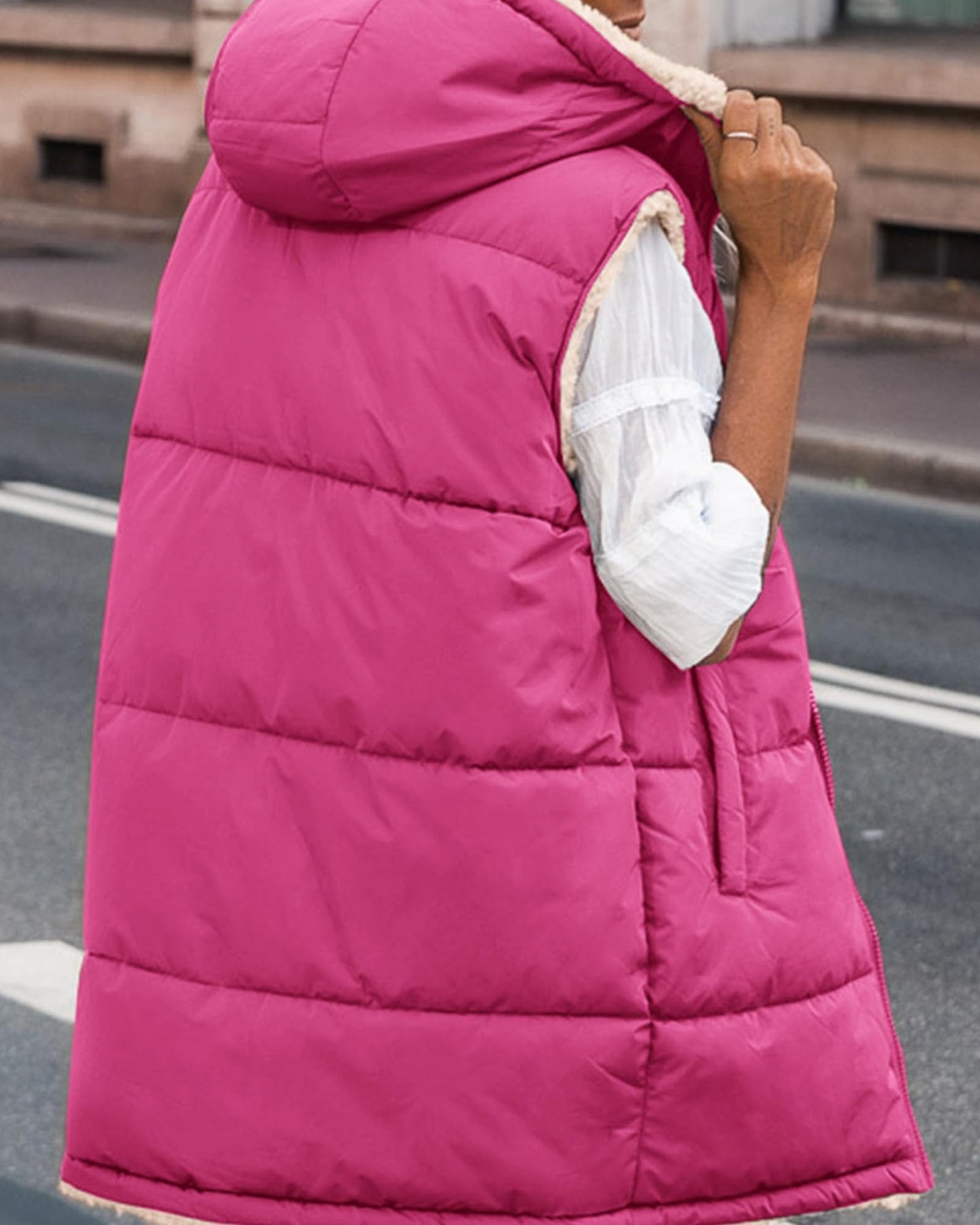 EBXN Long Puffer Vest Women