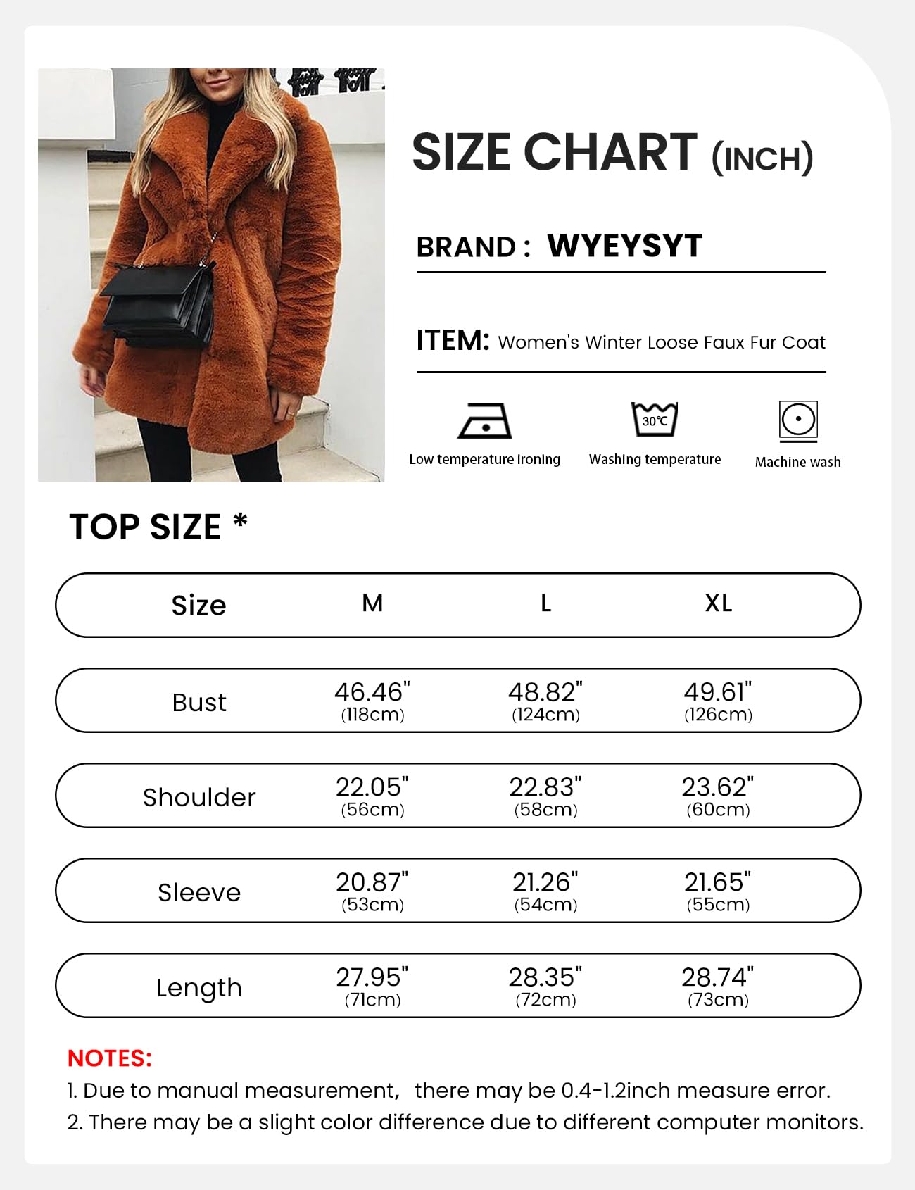 EBXN Winter Faux Fur Jackets