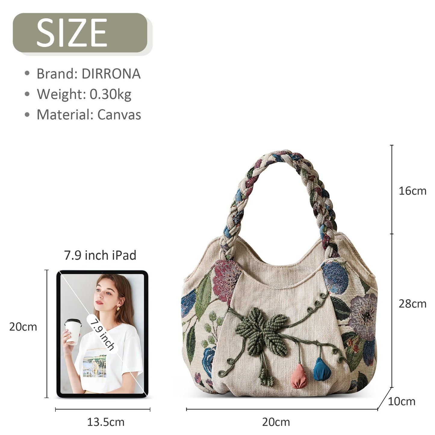 EBXN Bolsos Mujer Bolsa De Lona