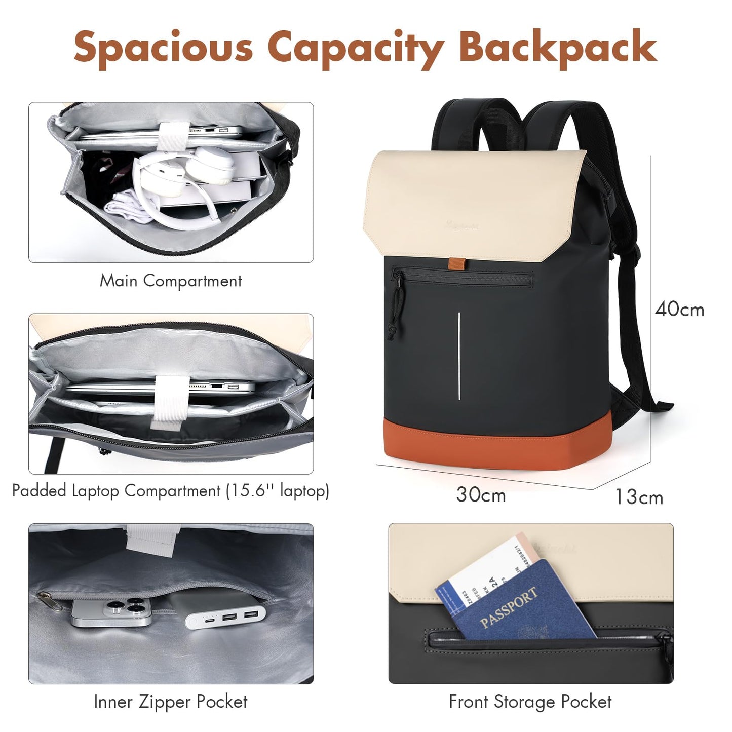 EBXN Mochila para Ordenador Portátil
