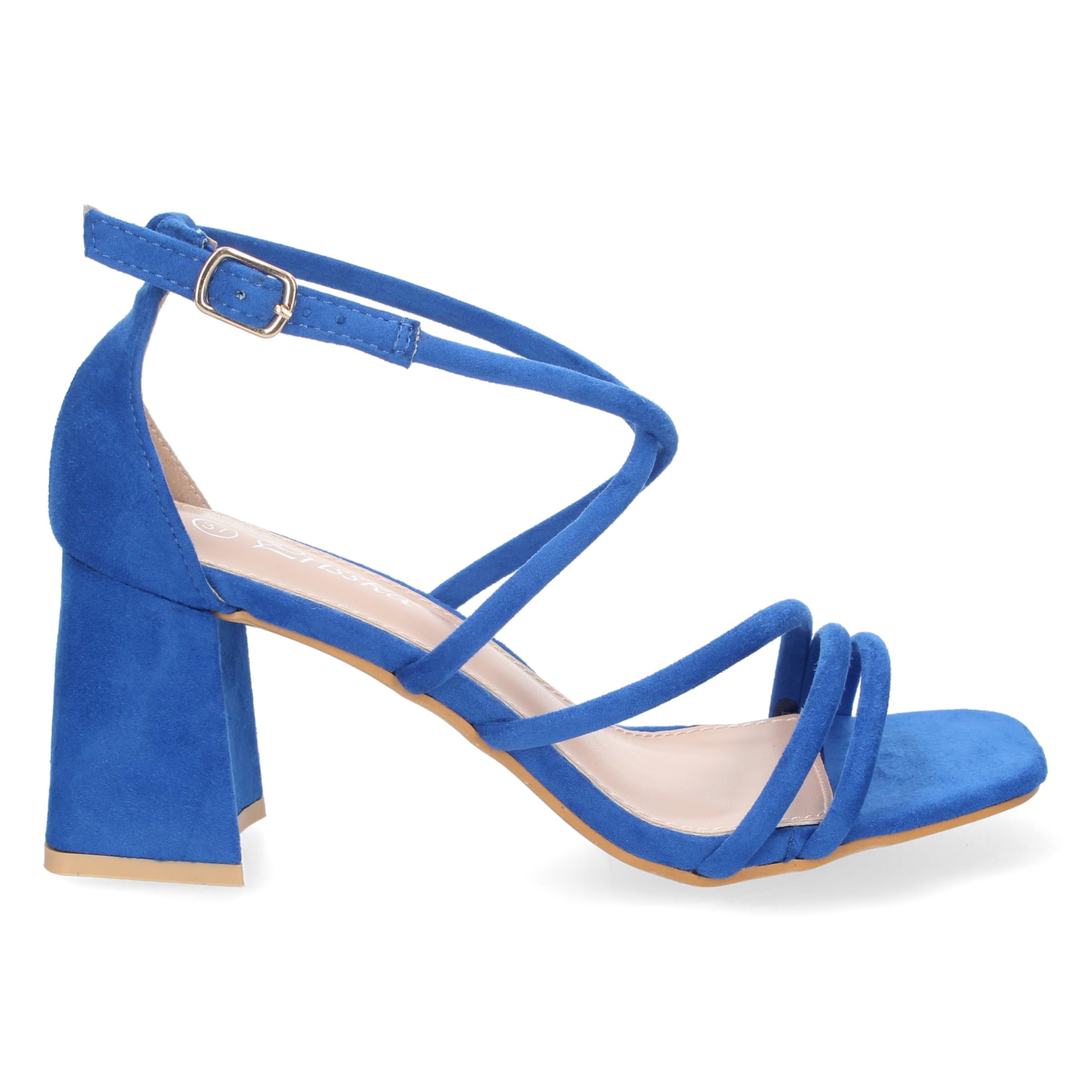 EBXN Sandalia de Tacon para Mujer