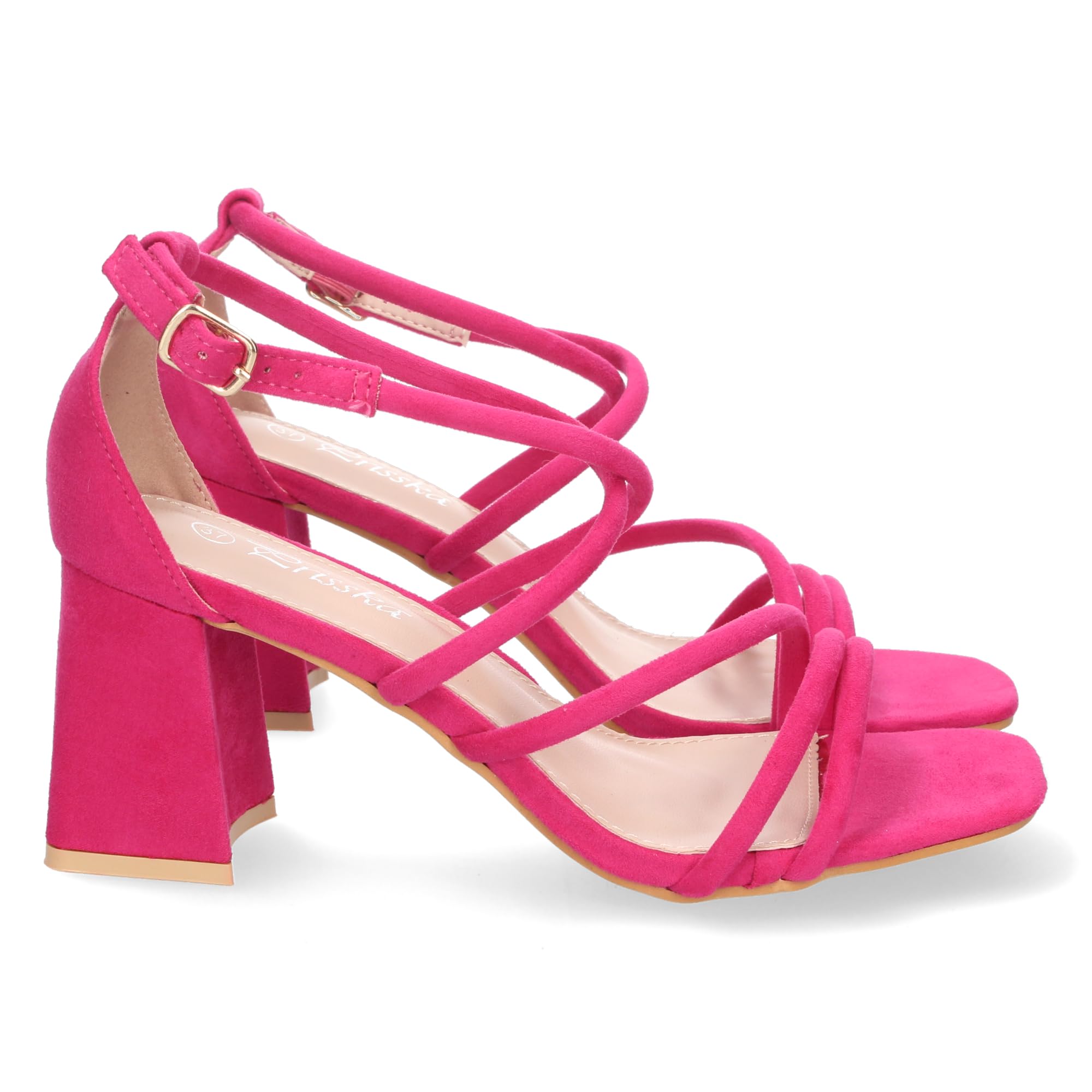 EBXN Sandalia de Tacon para Mujer