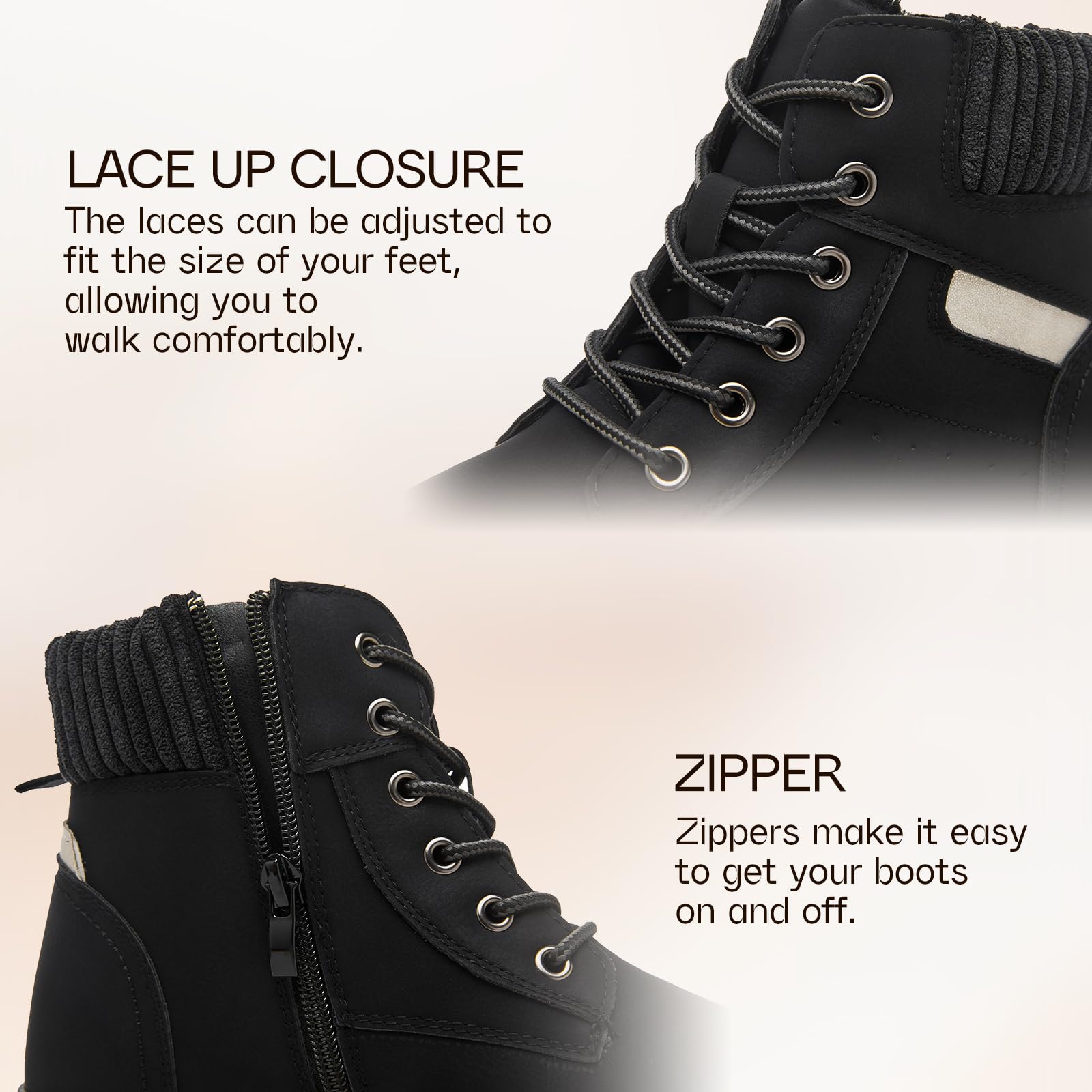 EBXN Women's Waterproof Boots