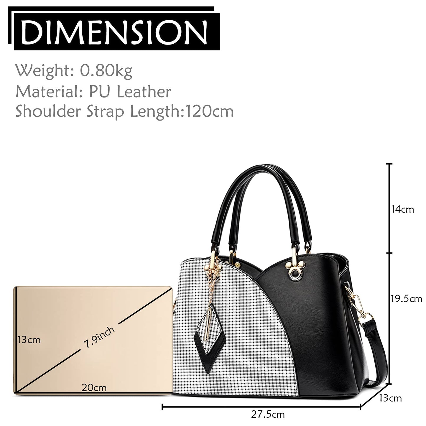 EBXN Bolso de Mano Mujer Moda