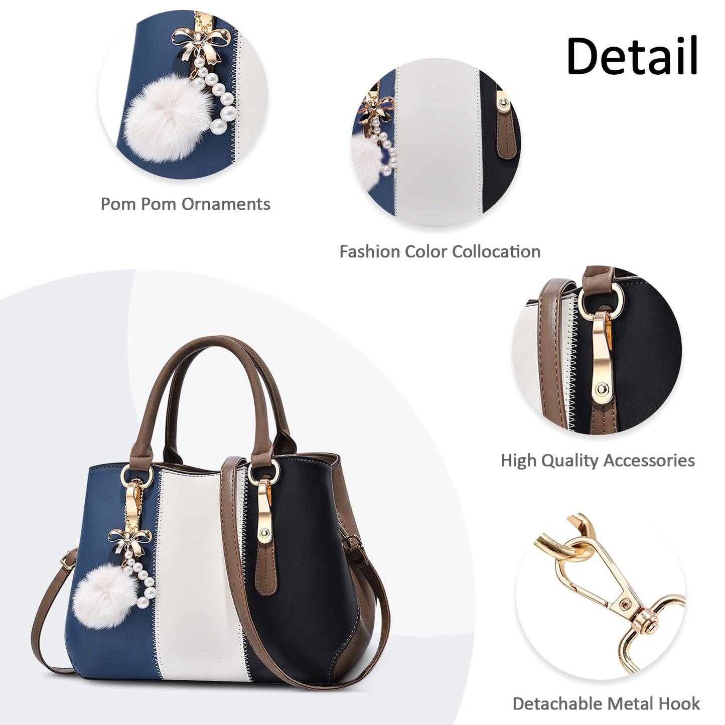 EBXN Bolsos de Mano de Mujer