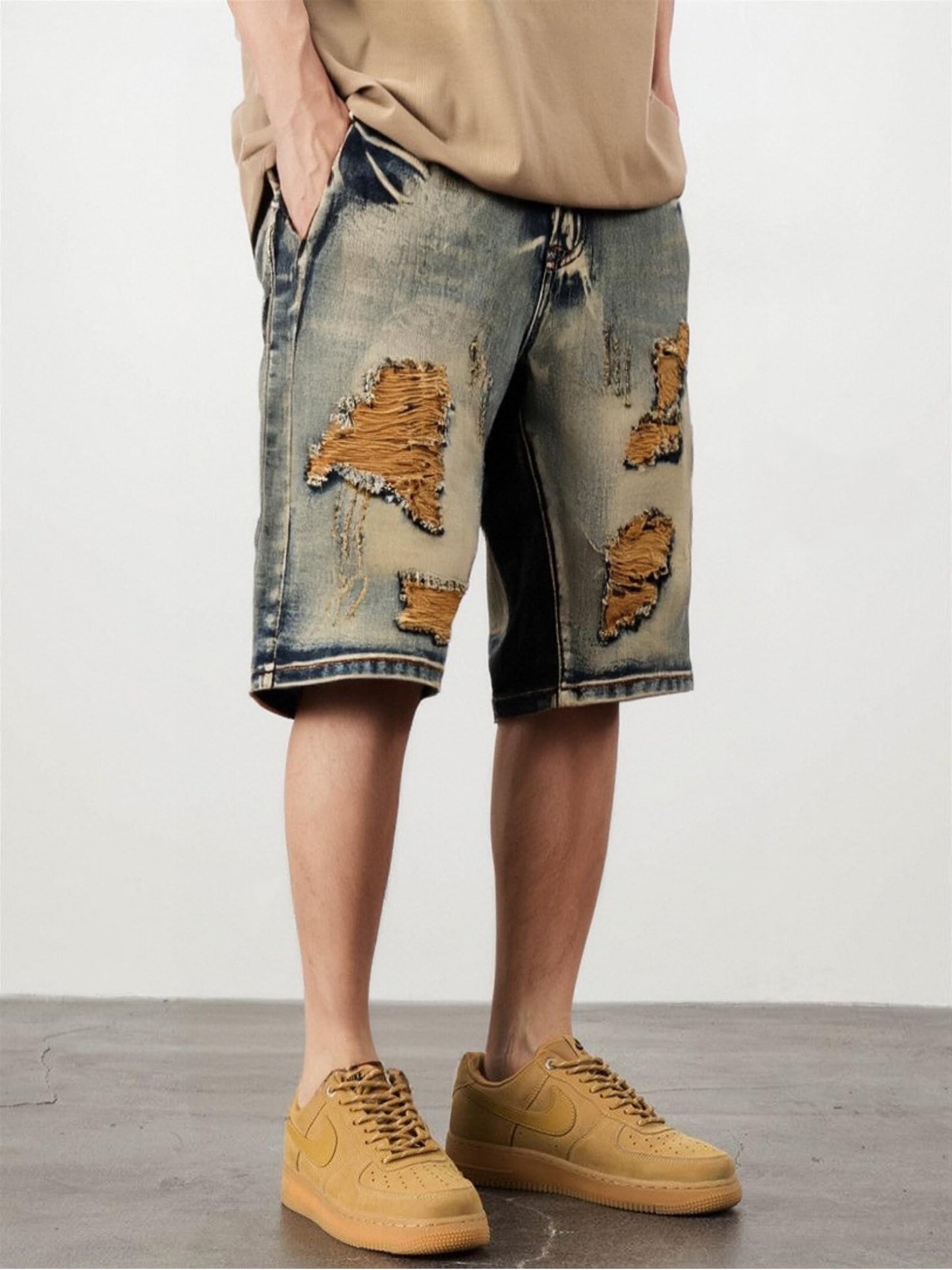 Men Denim Shorts Classic