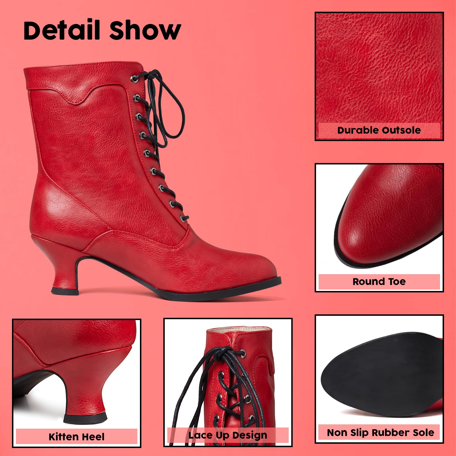 EBXN Women's Ankle Boots