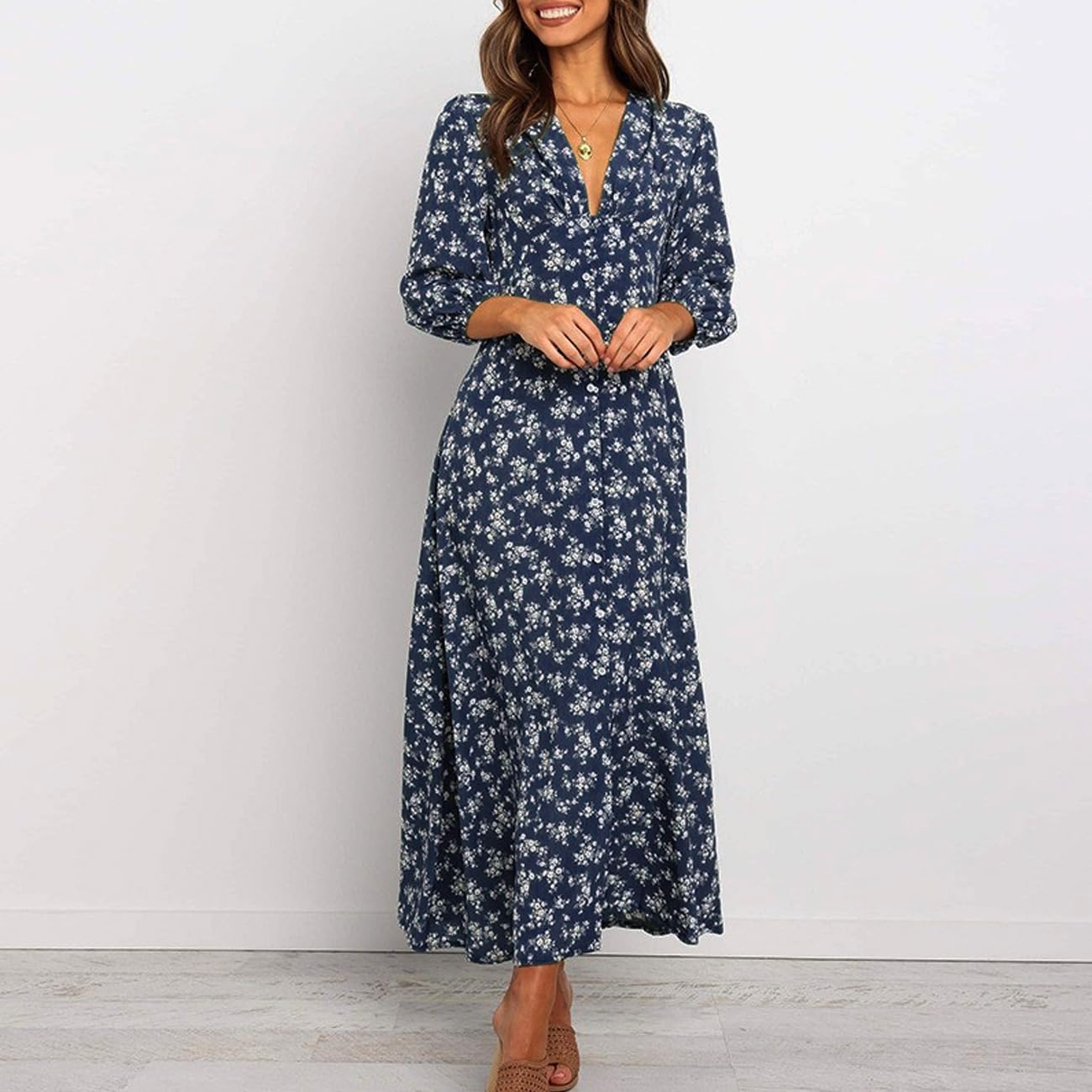 EBXN Vestidos Mujer Floral
