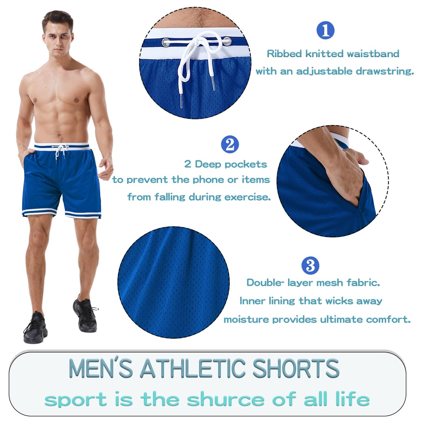 Basketball Athletic Shorts Men