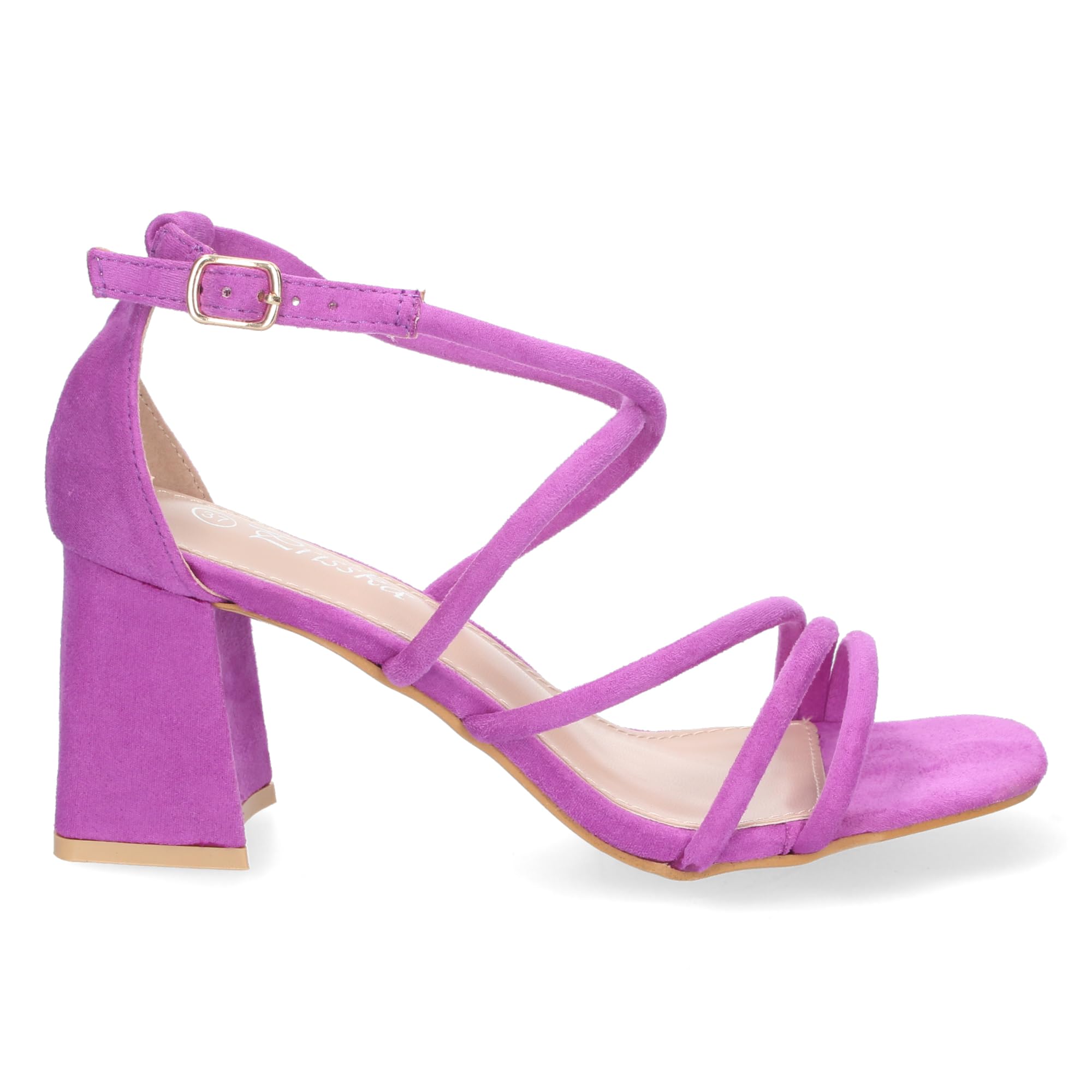 EBXN Sandalia de Tacon para Mujer