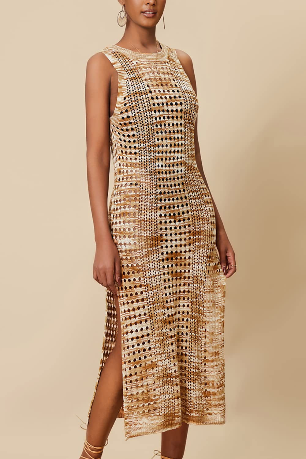 EBXN Chaleco de punto para mujer