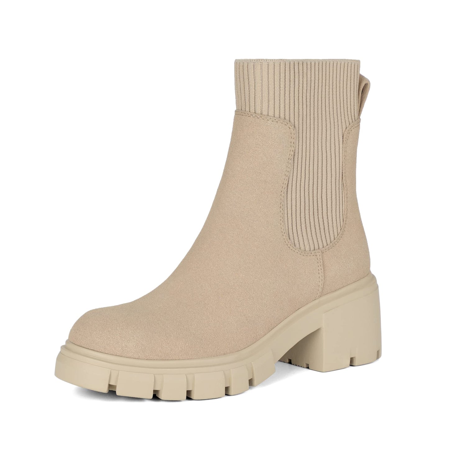 EBXN Women's Chelsea Boots Fashion Slip