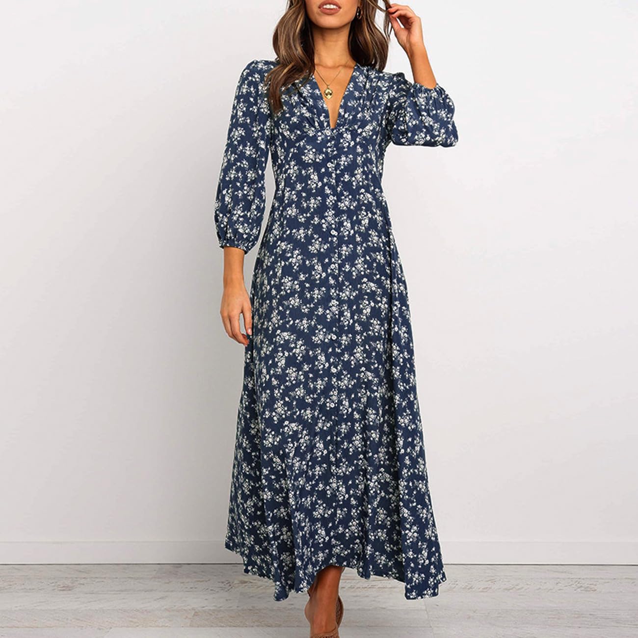 EBXN Vestidos Mujer Floral