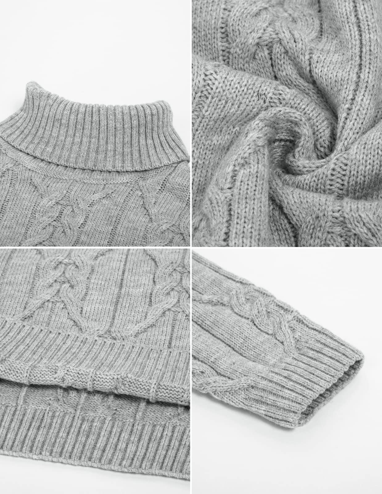 EBXN Men's Turtneck Pullover Sweaters