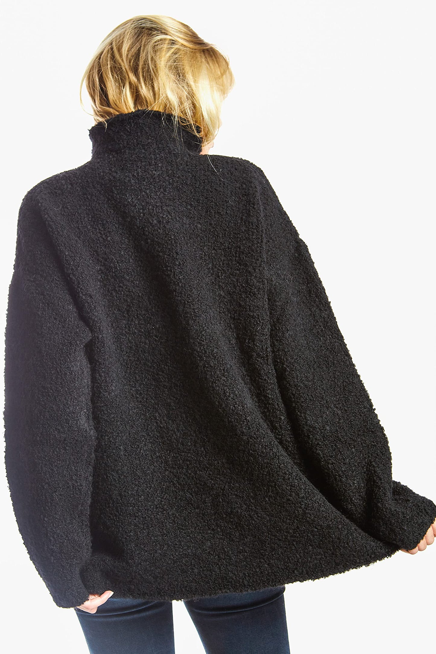 EBXN Jersey Mujer Algodón Cuello Alto