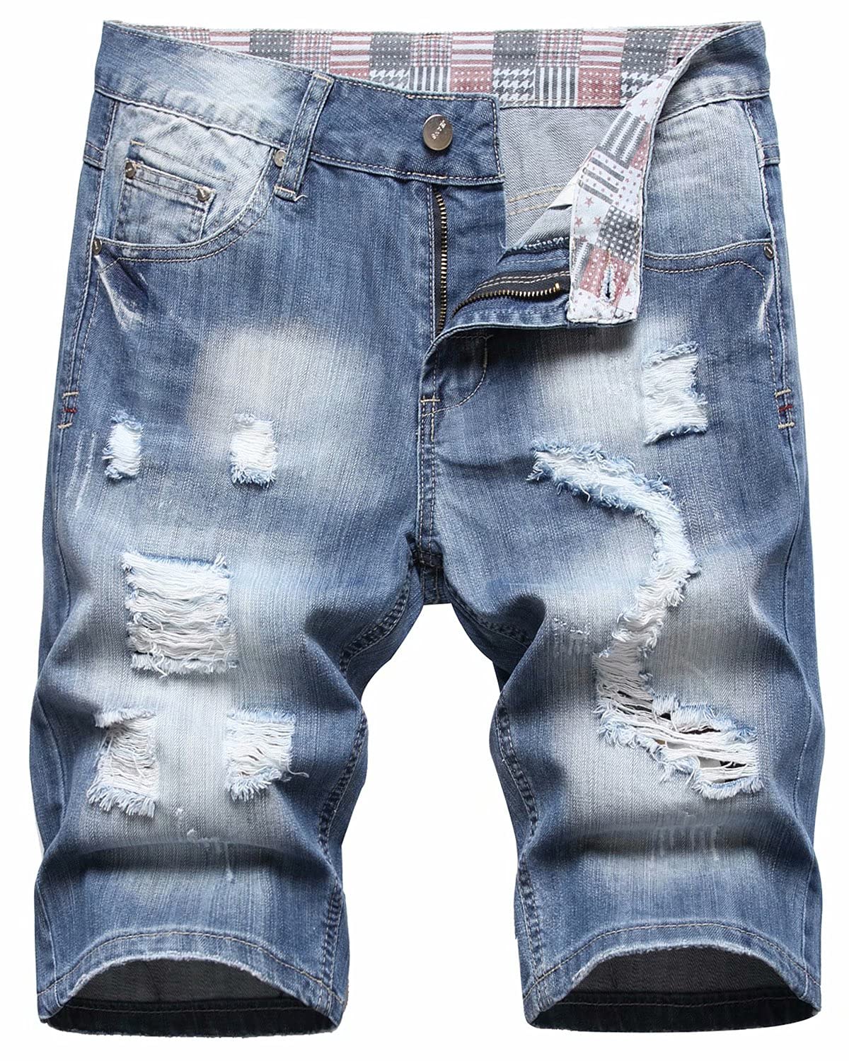 Men's Ripped Jean Short