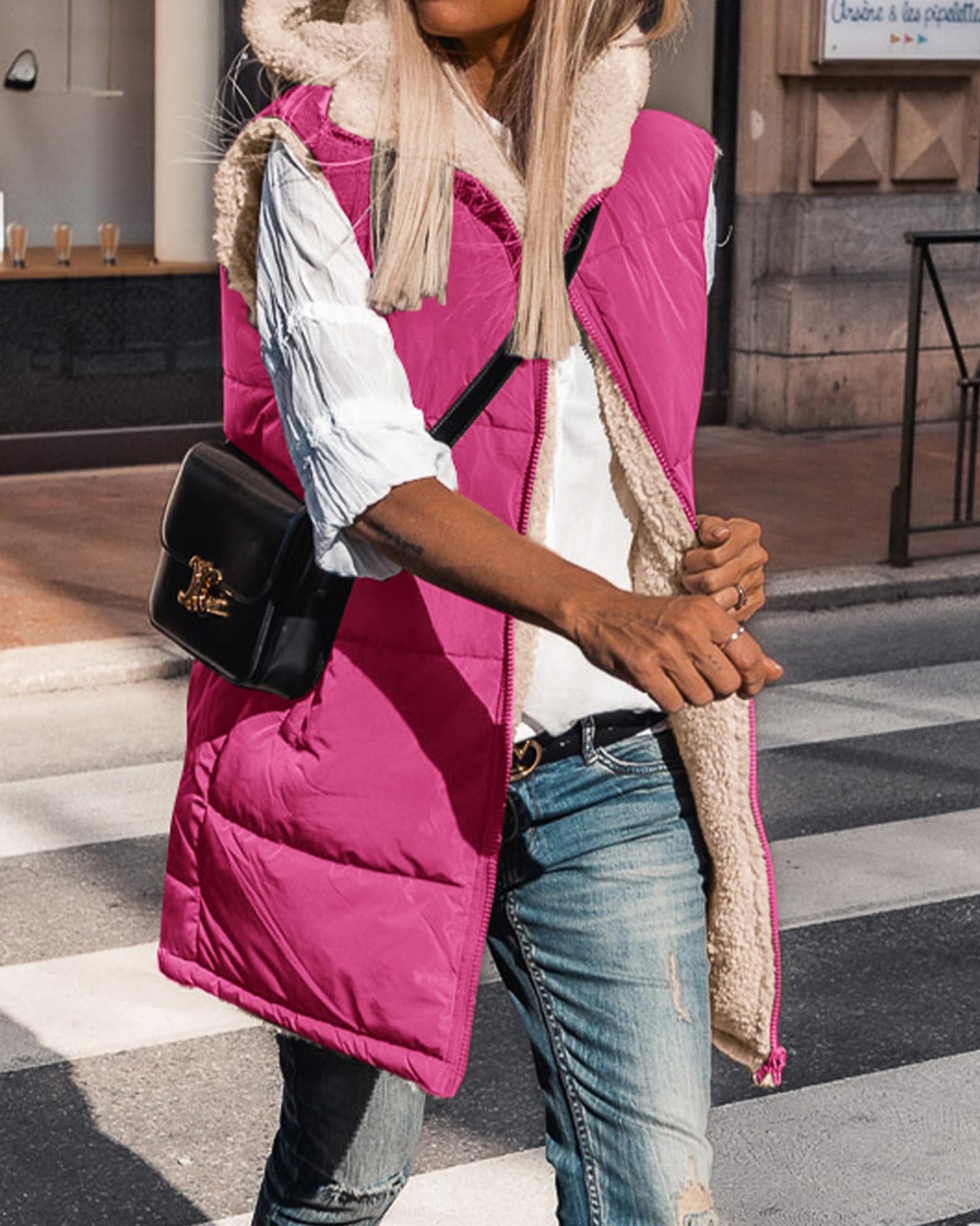 EBXN Long Puffer Vest Women