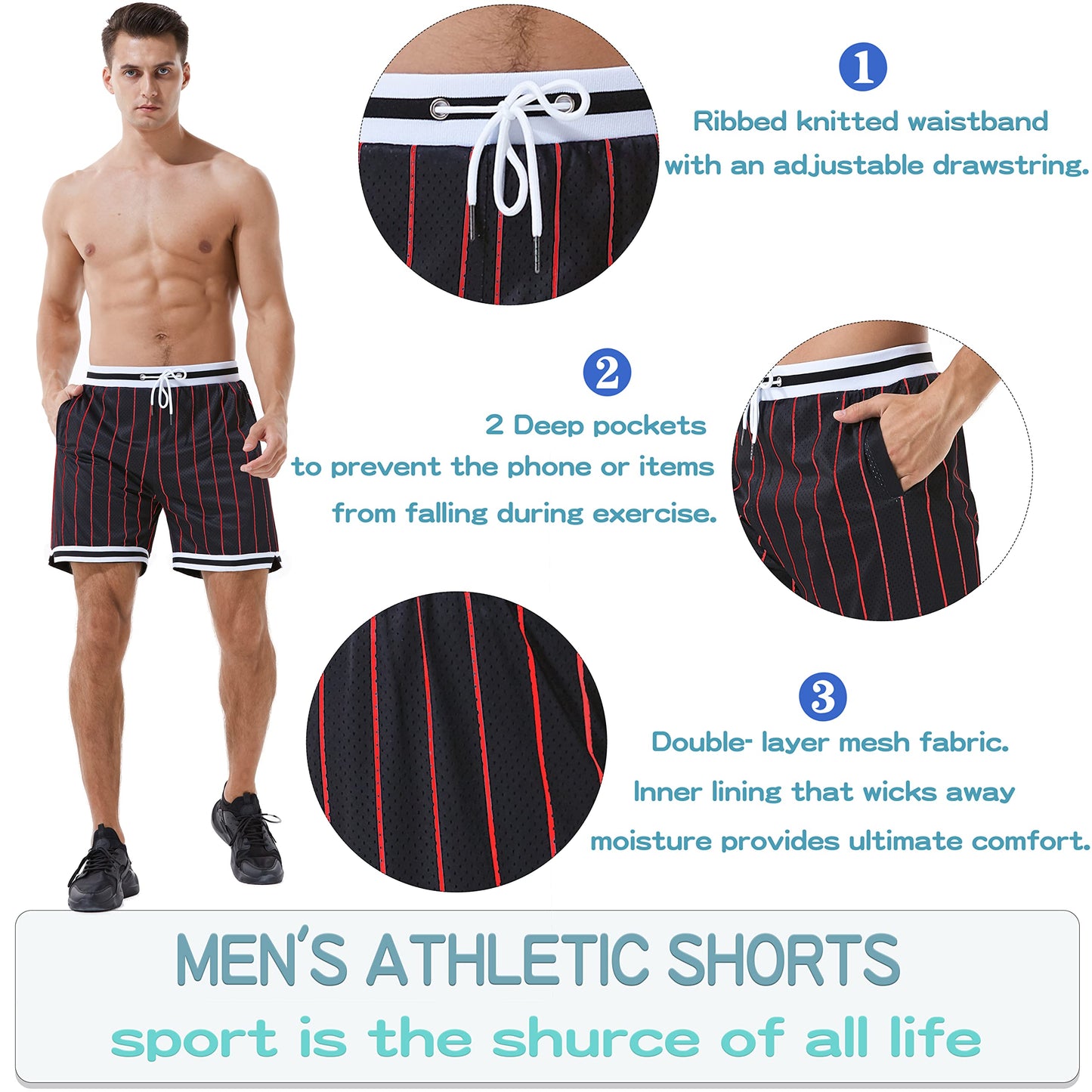 Basketball Athletic Shorts Men