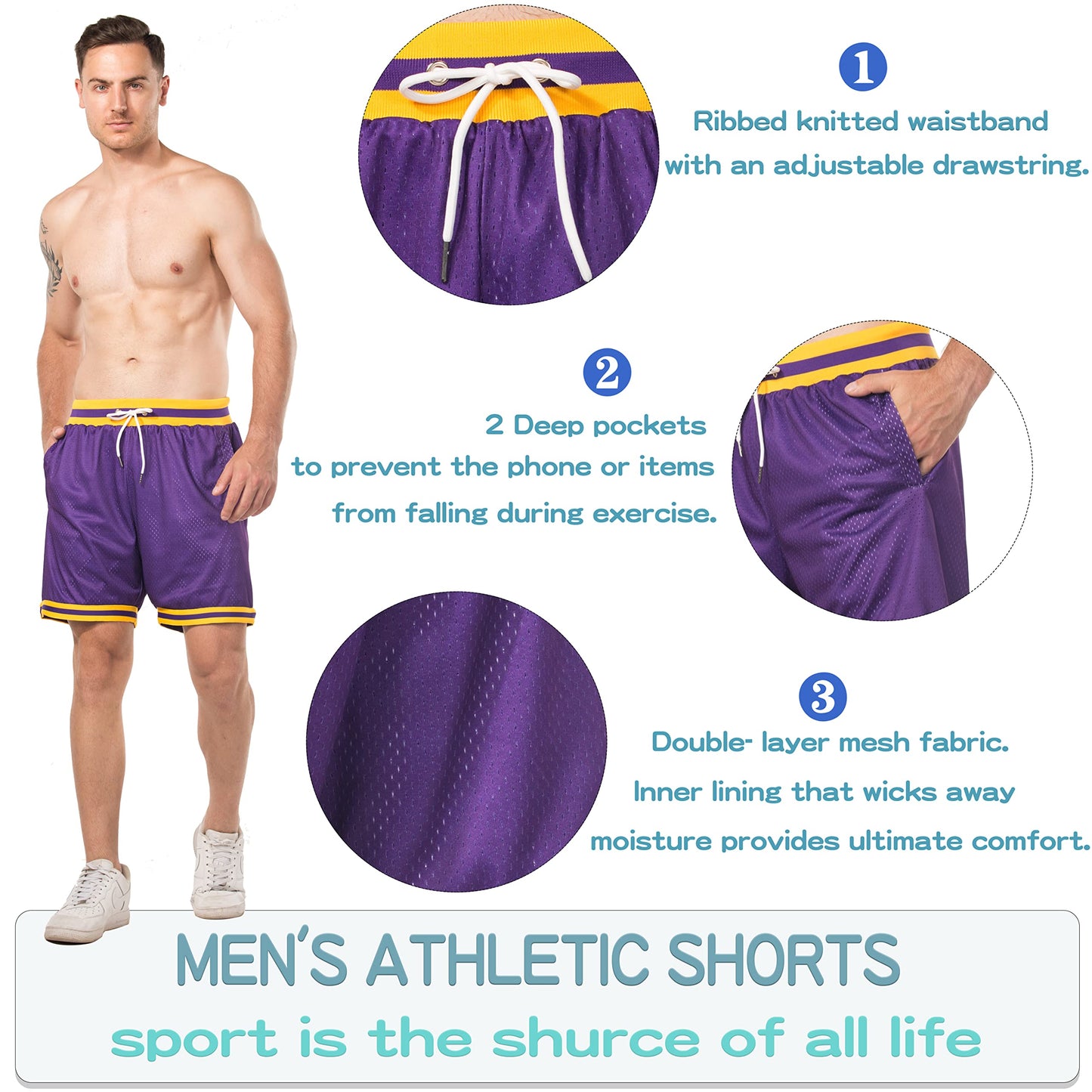 Basketball Athletic Shorts Men