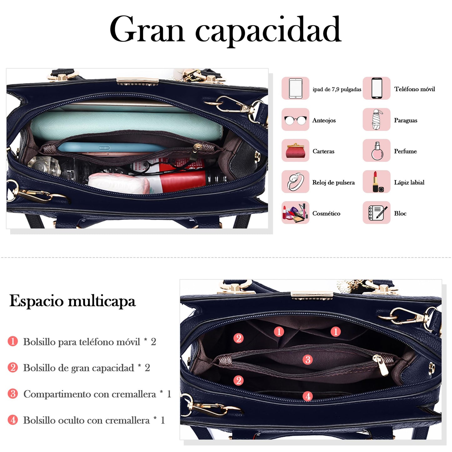 EBXN Bolsos de Mujer Moda