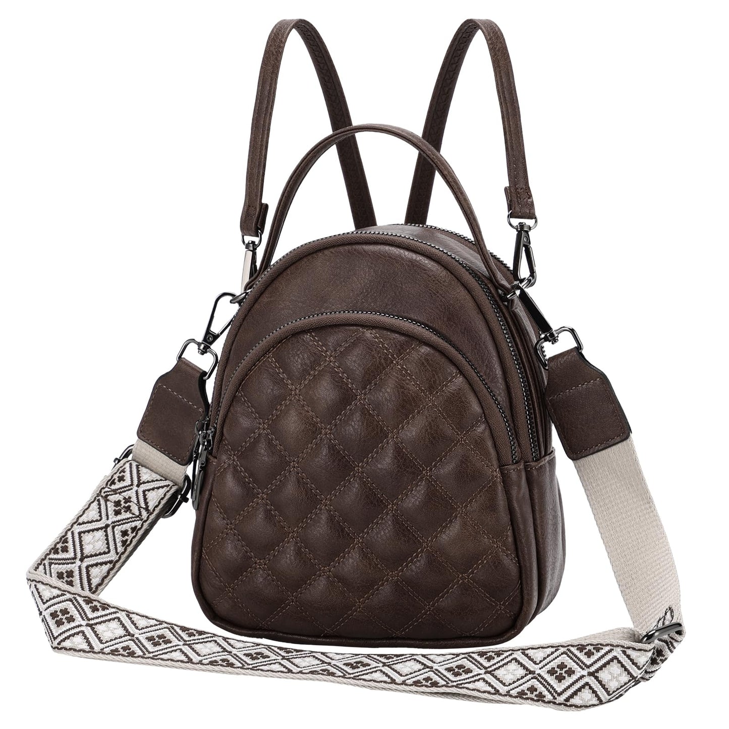 EBXN Mini Mochila de Cuero PU