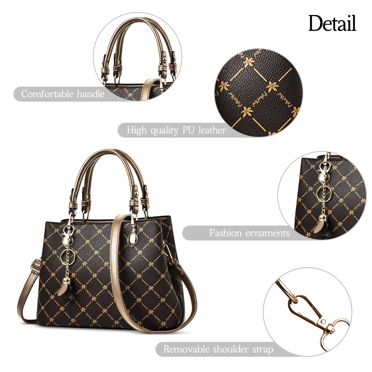 EBXN Retro Bolsos De Mano Mujer Elegante