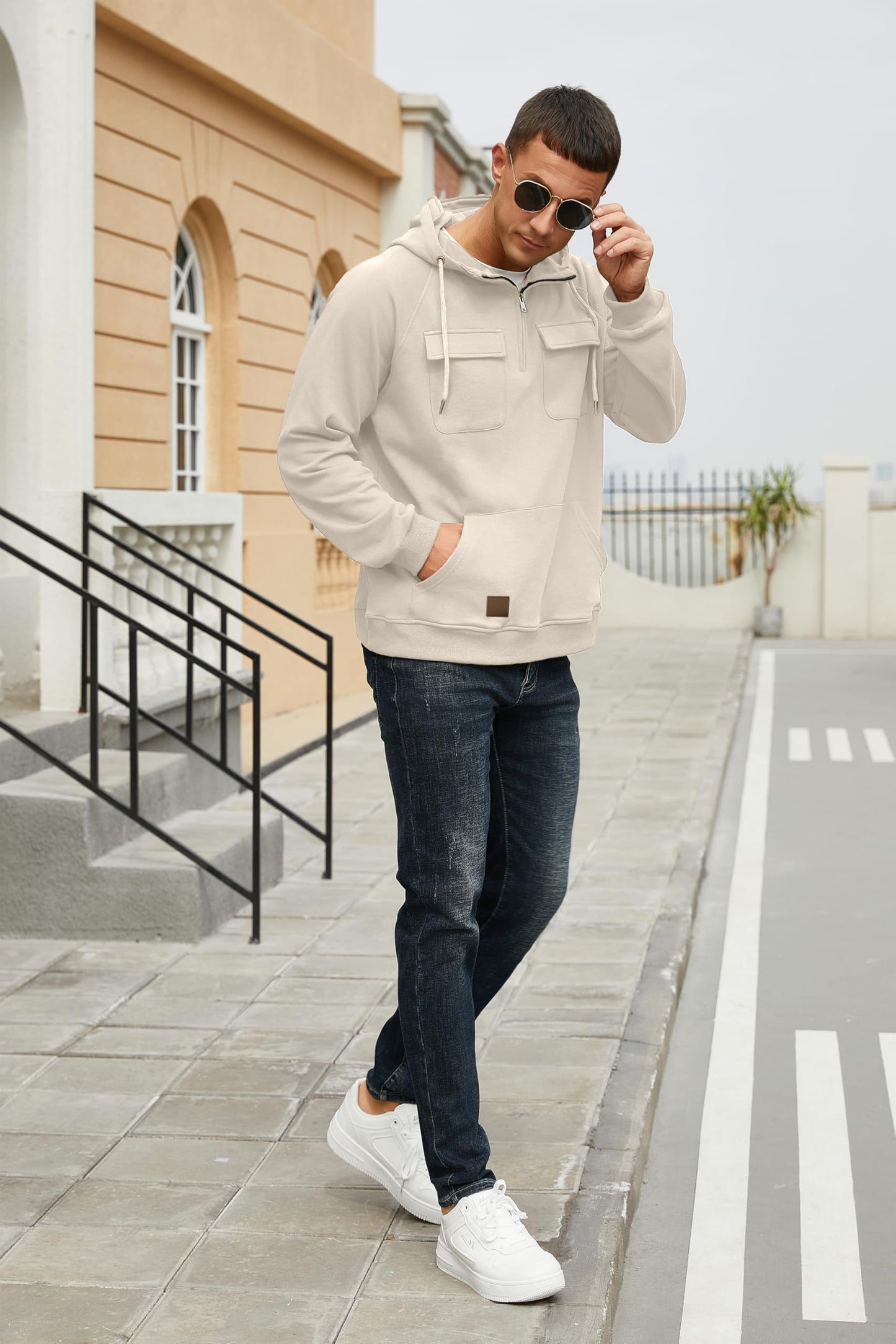 EBXN Men's Cargo Hoodies