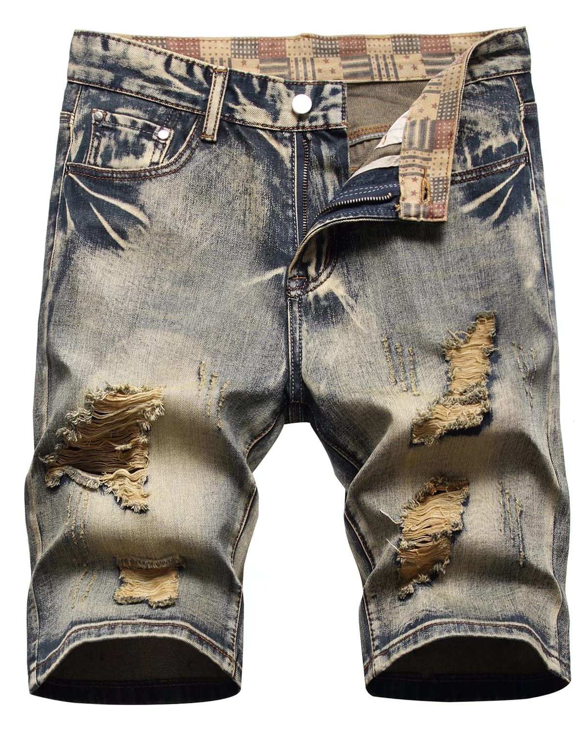 Men's Ripped Jean Short