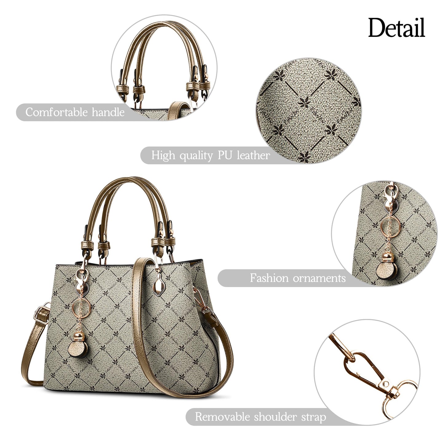 EBXN Retro Bolsos De Mano Mujer Elegante