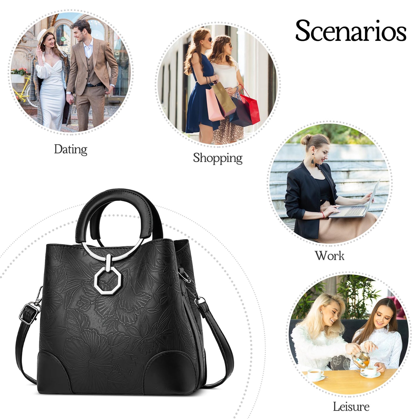 EBXN Bolsos de mujer Elegante