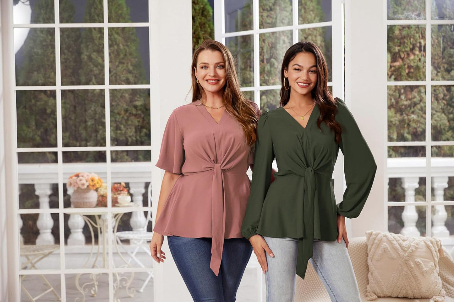 EBXN Mujer Casual Manga Larga Jersey