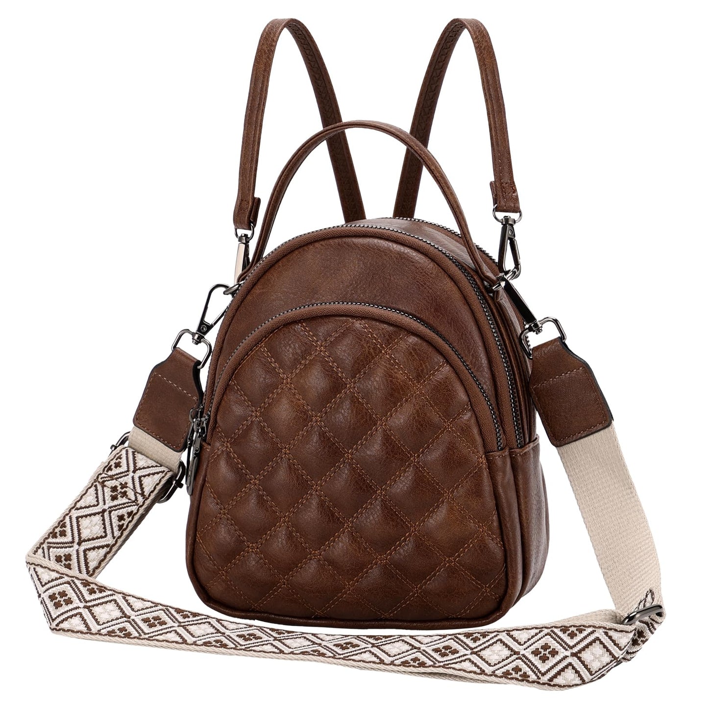 EBXN Mini Mochila de Cuero PU