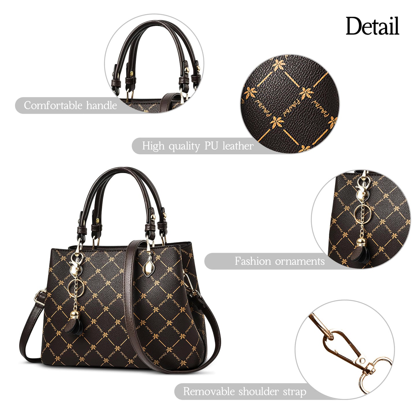 EBXN Retro Bolsos De Mano Mujer Elegante