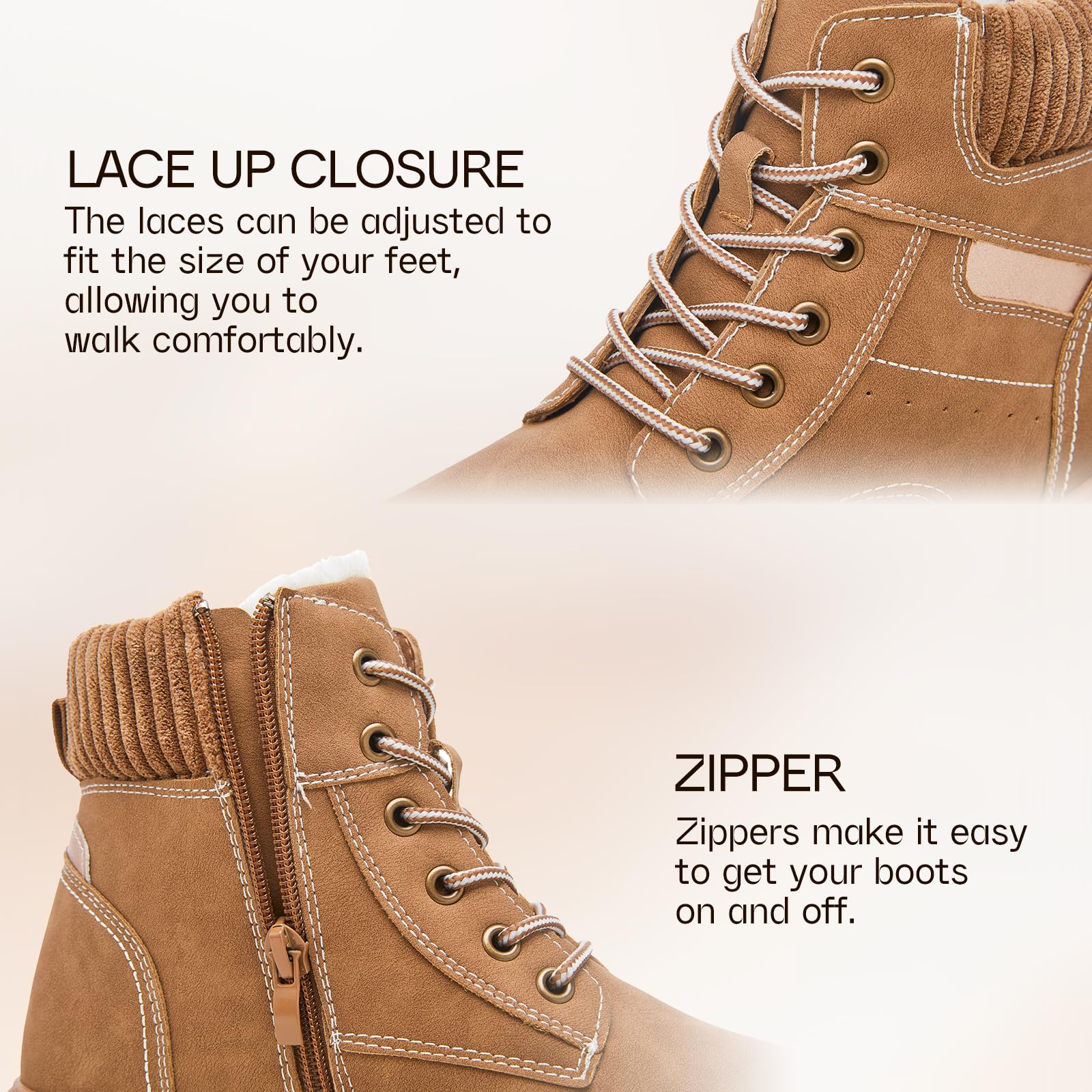 EBXN Women's Waterproof Boots