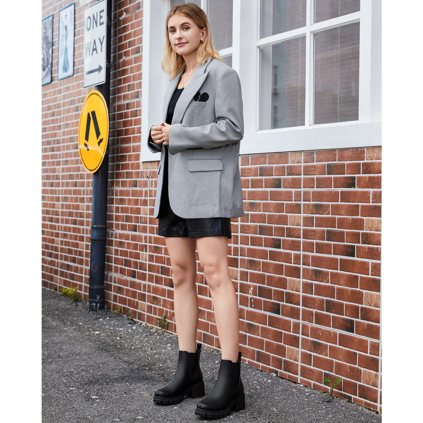 EBXN Women Platform Ankle Boots