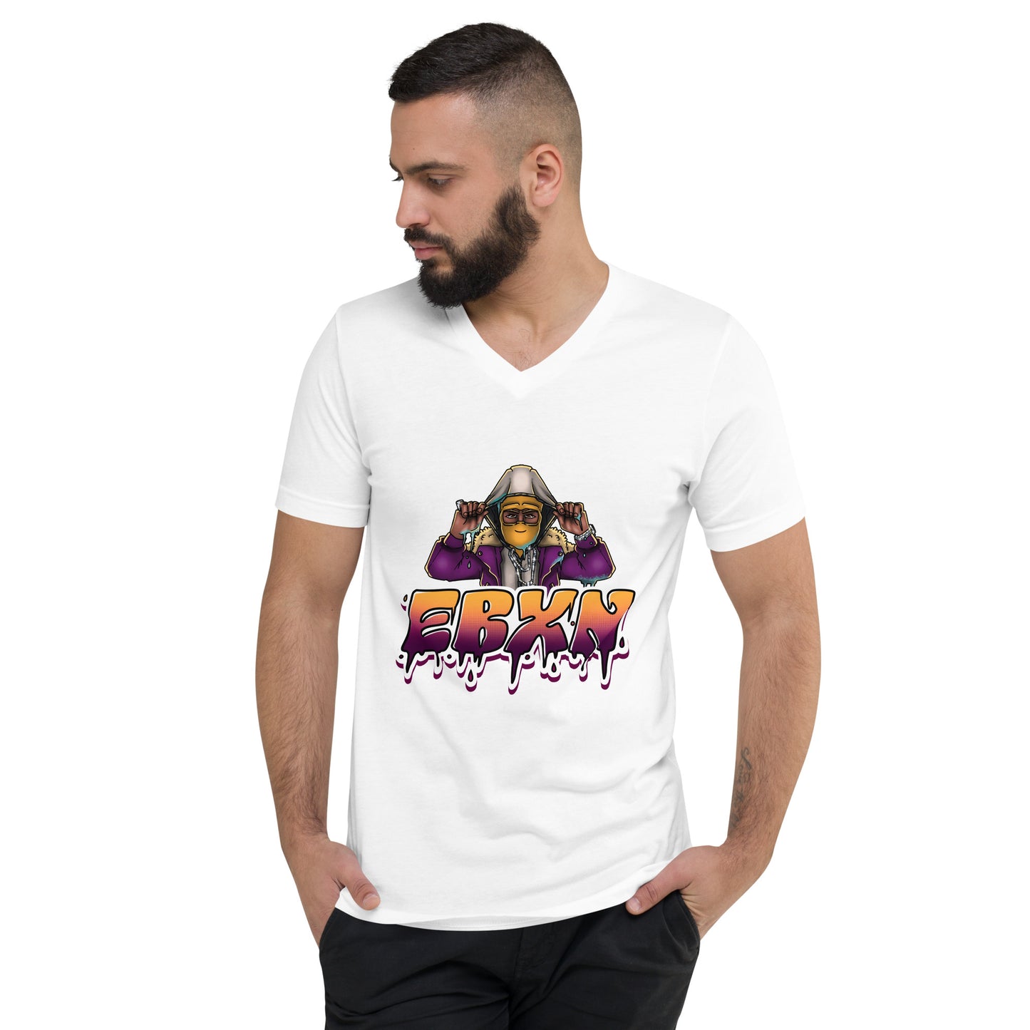 Unisex Short Sleeve V-Neck T-Shirt